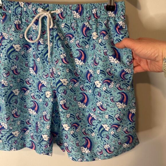 Boardies Men’s Swim Trunks – Wave Pattern, Size Large - Picture 4 of 11